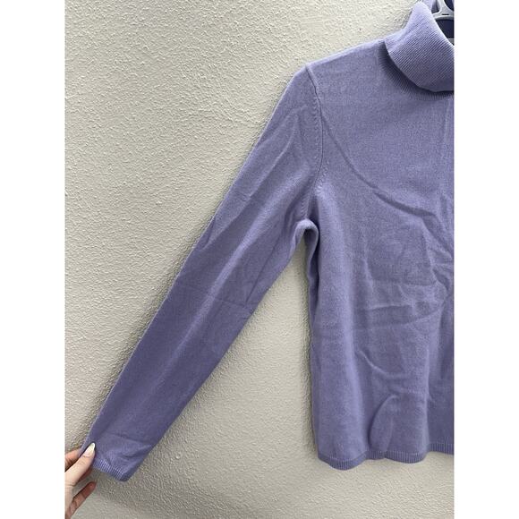 Sutton Studio Womens Sweater Size Large Wisteria Purple Turtleneck Cashmere NWTs - Picture 2 of 12